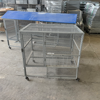 Cage à poulets en métal, directement de l'usine, conception ventilée, cage d'élevage, bonne circulation d'air pour un environnement de croissance sain pour la volaille
