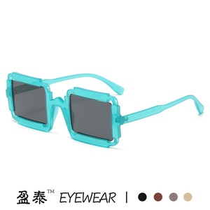 Eyewear <b>Square</b> <b>Sunglasses</b> UV400 PC Frame Unisex Fashionable Street Style - Product Image 4