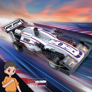 COGO 157 Piezas Bloques de Construcción Ensamblables de Fricción Coche de Carreras <span class=keywords><strong>F1</strong></span> de Alta Velocidad Juguetes Educativos para Niños - Product Image 4