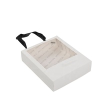 Tocados de embalaje de papel únicos de marca, ropa de bebé, reloj, caja de regalo de joyería con ventana de PVC