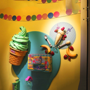 Scultura della parete della barra del gelato della vetroresina della statua della resina - Product Image 2