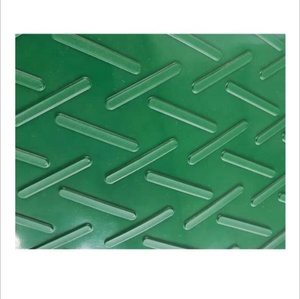 Green Herringbone Pattern <strong>Conveyor</strong> <strong>Belt</strong> Cold-resistant Non-slip PVC Small Eight-shaped Pattern <strong>Belt</strong> - Product Image 2