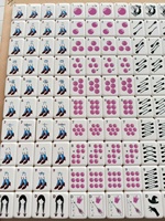 Tuiles de Mahjong créatives de style américain en acrylique, à motifs de dessins animés, finition patinée à la main, en boîte, fabriquées au Jiangsu, jeu de société de fête, jouet double couche