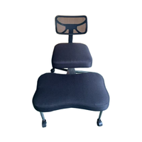 Chaise de yoga moderne à hauteur réglable pour le soutien lombaire Chaise de méditation de bureau à pattes croisées avec roues