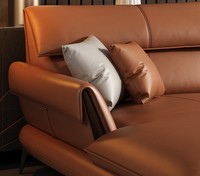Juego de Sofás de Cuero Italiano al por Mayor para Sala de Estar Muebles de Cuero Genuino Sofá Moderno en Forma de L