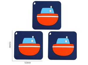 Posavasos de Silicona con Dibujos Animados, Antideslizante, Aislante del Calor, Grueso, para Mesa de Comedor, Fácil de Limpiar - Product Image 6
