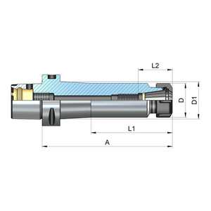 Portaherramientas CAPTO para pinzas DIN 6499 ER D.42mm - Product Image 2