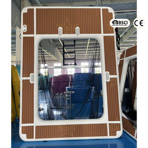 Plateforme flottante gonflable personnalisée <span class=keywords><strong>pour</strong></span> yacht, <span class=keywords><strong>piscine</strong></span> de baignade en mer avec filet et revêtement antidérapant en EVA <span class=keywords><strong>pour</strong></span> la mer - Product Image 1