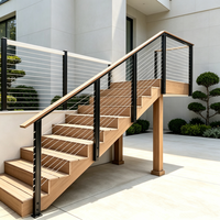 Poteau de balustrade en acier inoxydable 316 de haute qualité, anti-corrosion, pour câble métallique, garde-corps de terrasse, main courante de balcon et escalier