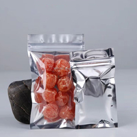 Sachets d'emballage refermables de qualité alimentaire, en aluminium, avec fenêtre transparente, sachets refermables, sachets à épices