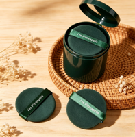 Esponja de Maquillaje Suave con Cojín de Aire, Serie Pie, con Logotipo Personalizado, Precio de Fábrica, Venta al Por Mayor para Marcas de Cosméticos