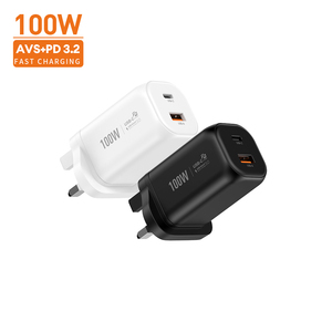 <span class=keywords><strong>Cargador</strong></span> Vina 100W GaN Tipo-C USB-A con Enchufe UK Plegable y Enchufe US AVS PD 3.2 con Certificación CE Mundial para Múltiples Dispositivos <span class=keywords><strong>Oppo</strong></span> - Product Image 5