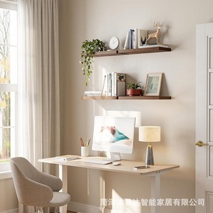 Étagère murale en bois, capacité de charge 10 kg, support de rangement simple pour salon et salle à manger - Product Image 3