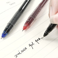 Stylo gel Signature d'étudiant simple de grande valeur en noir bleu rouge-Stylos d'écriture géants de grande capacité en gros