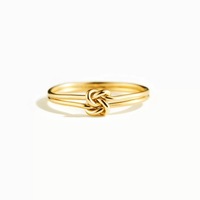 Bague en argent pur S925 la plus vendue – Élégante, simple, double nœud, style minimaliste, style européen, bague de doigt haut de gamme