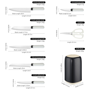 Nouvel ensemble <span class=keywords><strong>de</strong></span> 8 couteaux <span class=keywords><strong>de</strong></span> <span class=keywords><strong>cuisine</strong></span> 2026 avec support, ensemble <span class=keywords><strong>de</strong></span> couteaux <span class=keywords><strong>de</strong></span> <span class=keywords><strong>cuisine</strong></span> en acier inoxydable tranchant et ciseaux - Product Image 3