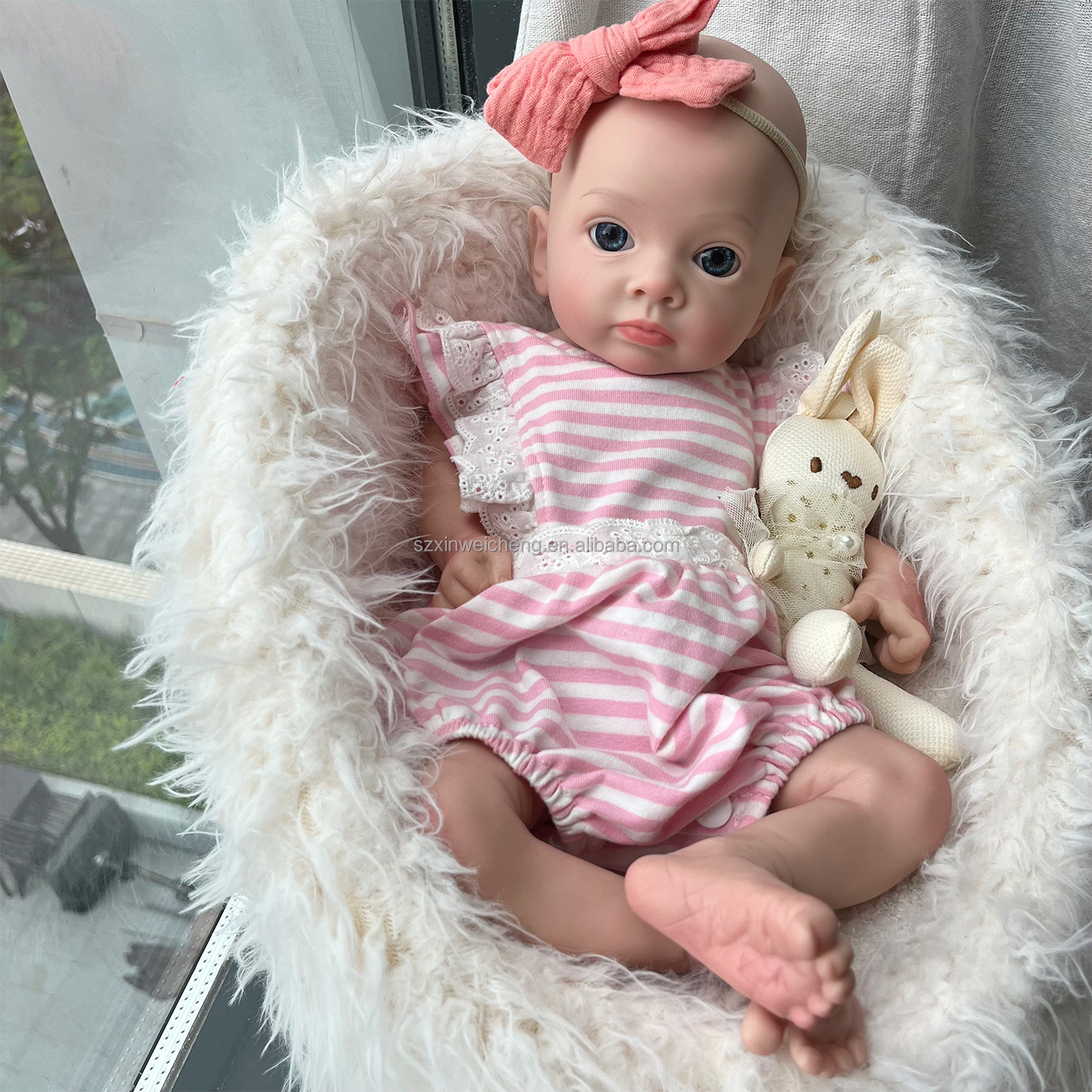 full body platinum silicone baby doll