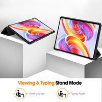 Casing untuk Teclast T50 11.0 inci Tablet 2023, casing penutup kulit dudukan magnetik lipat tiga ringan tahan guncangan untuk Teclast T50