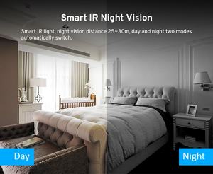 كاميرا أمان IP66 مقاومة للماء بدقة 5 ميجابكسل مع صوت ثنائي الاتجاه ورؤية ليلية، كاميرا رصاصية بانورامية بزاوية 180 درجة - Product Image 3