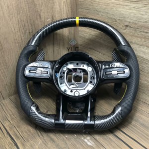 Volante Deportivo de Cuero de Lujo YLC para <span class=keywords><strong>Mercedes</strong></span> Benz para AM-G W447 SLK R171 Clase G A220 W219 GLE W176 ML W202 A45 AMG CLS - Product Image 4
