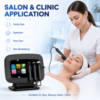 Appareil de beauté portable 3 en 1 pour le rajeunissement de la peau du visage par jet de bulles de CO2, pour les soins de la peau en salon de beauté