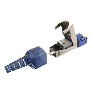 New Pressure-free RJ45 Network Crystal Head CAT7 10 Gigabit Shielded Anti-interference Cable Connector Keystone Jack - Product Image 3