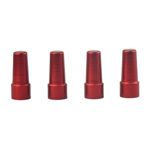 Tapa de válvula francesa de aleación de aluminio colorida para bicicleta, cubierta de vástago de neumático sin cámara, reparación y reemplazo, negro, azul, rojo, dorado, plateado - Product Image 4