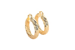Pendientes de Aro Huggies de Lujo para Mujer, Exquisitos, Chapados en Oro de 18K con Zirconia, Joyería Fina para Mujer, Regalo al por Mayor, Pendientes de Moda con Diseño Trenzado - Product Image 3