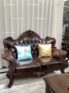 [Director de Fábrica Xiao Liu] Muebles de Madera de Nogal XHM, Madera Maciza Americana, Tapizado en Cuero, para Salas de Estar Grandes, China - Product Image 4