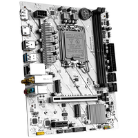 Carte mère JGINYUE H610M-D PLUS WIFI LGA1700 Intel H610 DDR4 3200MHz 6 Phases 2x M.2 NVMe Intégré 9560 WiFi M-ATX pour PC de bureau
