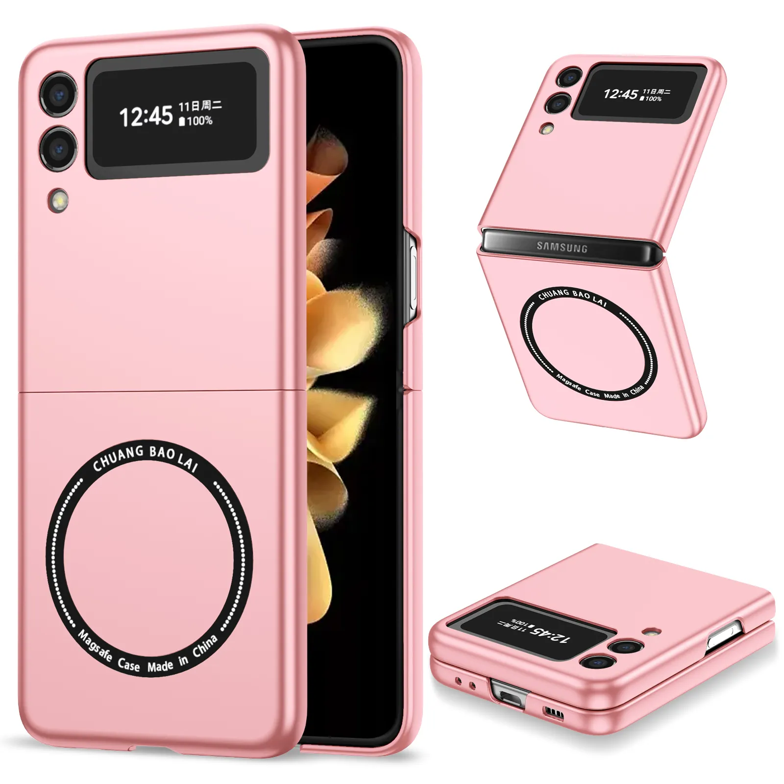 For Flip Magnetic samsung galaxy z 1 4 2 5g fold 3 mobile case phone cover
