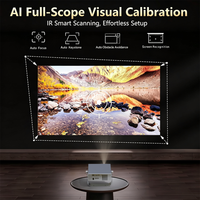 [Application sous licence officielle et 300 ANSI] Projecteur intelligent 6000 Lumens 1080P avec mise au point automatique et correction automatique de la distorsion trapézoïdale