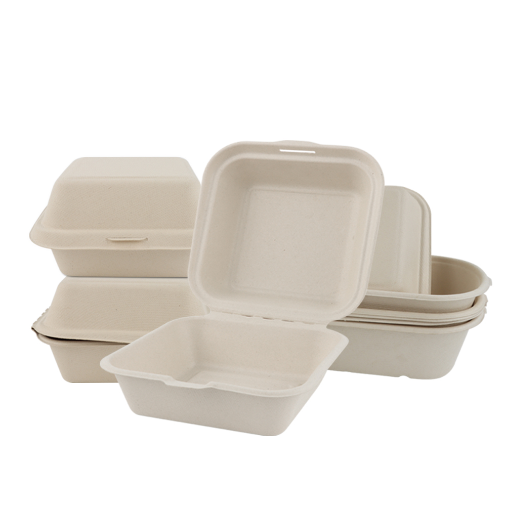 Hot Selling High Quality Degradable Eco-friendly Healthy Takeaway Box For Hamburger Cake And Any Food