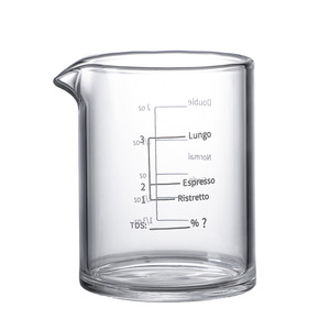 Tasse à mesurer en verre Kafei Shi pour expresso, 2 oz, style simple, pour usage en café - Product Image 5
