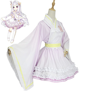 Food Fantasy Rice Girl Cosplay Costume White Rice Polyester Fiber Anime Role Playing Game Costume - Product Image 5