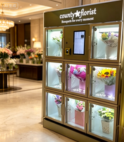 Distributeur automatique de fleurs intelligent 24h/24, refroidissement par air, conservation de la fraîcheur