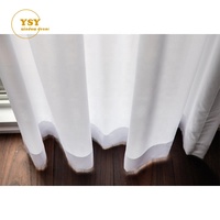 Voilage de luxe pour la confidentialité, rideau plissé en S, rideau plissé ondulé blanc sur mesure, draperie moderne filtrant la lumière pour fenêtre