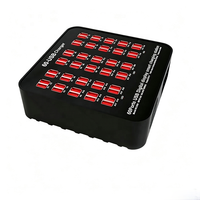 Station de charge USB de bureau de qualité industrielle 300W 5V 60A 60 ports pour salle de classe, bureau, hôtel, plusieurs téléphones 2.4A pour chaque port