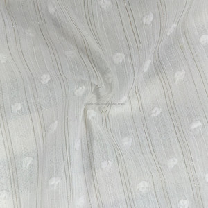 100% Polyester lurex bốn cánh hoa dệt vải sáng bóng kết thúc tinh tế Burnout mô hình Sheer vải tuyn nhẹ tuyệt vời cho - Product Image 2