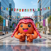 Mascotte gonflable personnalisée imprimée, personnage de dessin animé, modèle publicitaire gonflable d'extérieur pour événement au Moyen-Orient