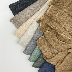 Dernier design <span class=keywords><strong>Hijab</strong></span> en crêpe élégant en coton et rayonne, couleur vieillie, effet froissé, pour femmes musulmanes, texture douce, foulard, dupatta, châle - Product Image 1