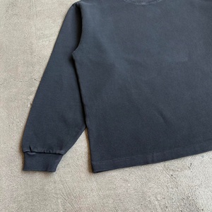 <span class=keywords><strong>Maglietta</strong></span> Vintage <span class=keywords><strong>Nera</strong></span> <span class=keywords><strong>Termica</strong></span> Oversize Stampata con Effetto Acid Wash, 100% Cotone, Casual, Personalizzata, a Maniche Lunghe in Maglia Waffle per Uomo - Product Image 4