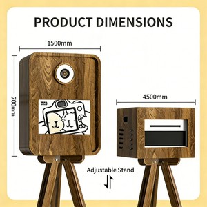 Photomaton portable de haute qualité et facile à assembler pour les mariages et les événements festifs - Product Image 3