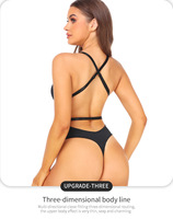 Nouveau grande taille ventre contrôle réglable bandoulière colombien Fajas Sexy string une pièce femmes corps Shaper