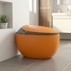 Inodoro Inteligente Montado con Descarga Automática, Doble Descarga, Control Remoto, Asiento Calefactado, WC de Cerámica de Alta Calidad - Product Image 1