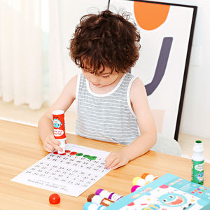 قلم تحديد النقط قابل للغسل متوفر بـ 8 ألوان, قلم 60 مللي ذو سعة كبيرة ، قلم فني سهل الحمل للأطفال ، ألعاب الرسم - Product Image 2