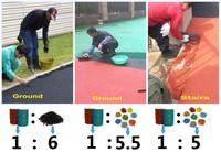 Colle en polyuréthane résistante aux UV pour mélanger les granulés de caoutchouc EPDM aire de jeux et FN-CY-2507251 de reliure de piste de course