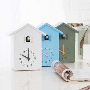 K &amp; B vendita calda ABS di plastica il tempo co cuculo uccello <span class=keywords><strong>sveglia</strong></span> orologio da parete 1 pc per i bambini camera - Product Image 2