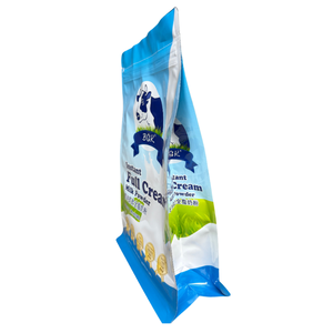 Bolsas de Embalaje Personalizadas de Plástico y Aluminio al por Mayor, Bolsa de Fondo Plano Cuadrada con Cierre de Cremallera de 8 Lados para Envasado de Polvo - Product Image 4