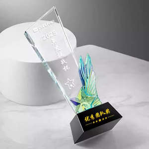 Trofeo <span class=keywords><strong>de</strong></span> cristal personalizado | <span class=keywords><strong>Premios</strong></span> conmemorativos <span class=keywords><strong>de</strong></span> regalo empresarial Premium - Product Image 4